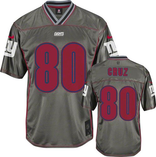Men's Elite Victor Cruz Nike Jersey Grey - #80 Vapor NFL New York Giants